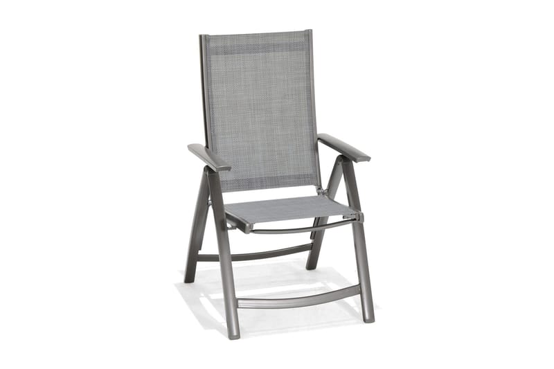 Solana Spisebordssæt 201 cm + 6 positionsstole - Grå - Havemøbler - Udendørsgruppe - Havesæt