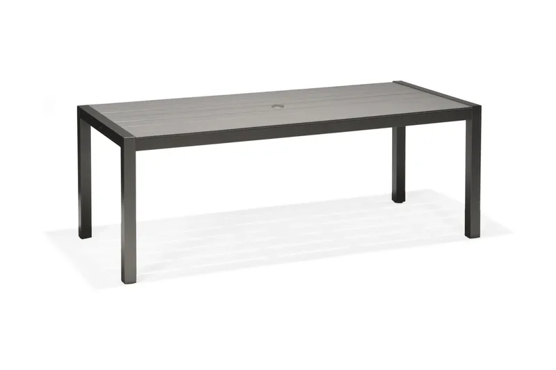 Solana Spisebordssæt 201 cm + 8 positionsstole - Grå - Havemøbler - Udendørsgruppe - Havesæt