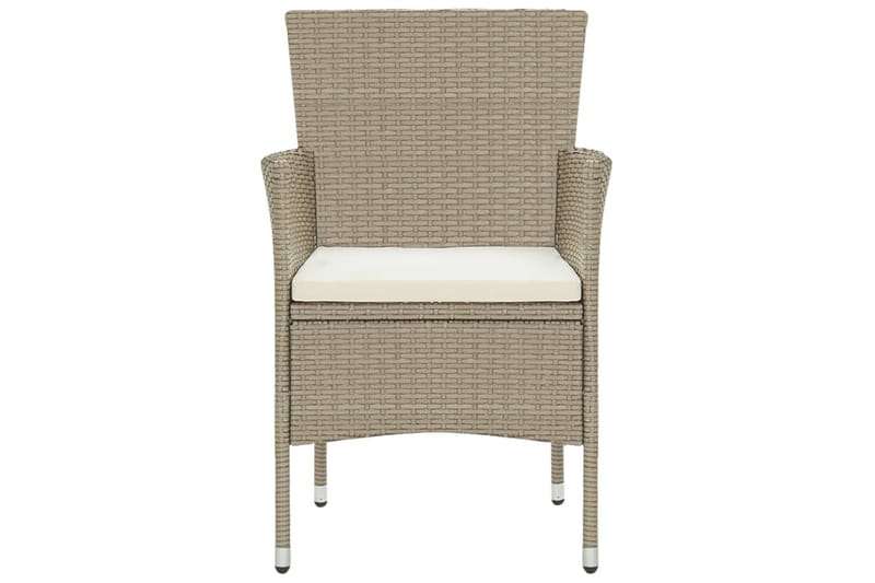 spisebordssæt til haven 3 dele polyrattan beige - Beige - Havemøbler - Udendørsgruppe - Havesæt