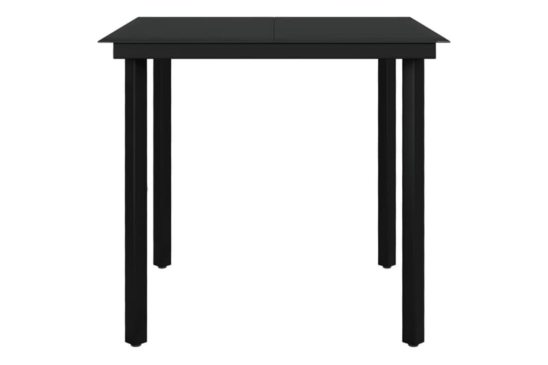 spisebordssæt til haven 5 dele med hynder polyrattan og glas - Grå - Havemøbler - Udendørsgruppe - Havesæt