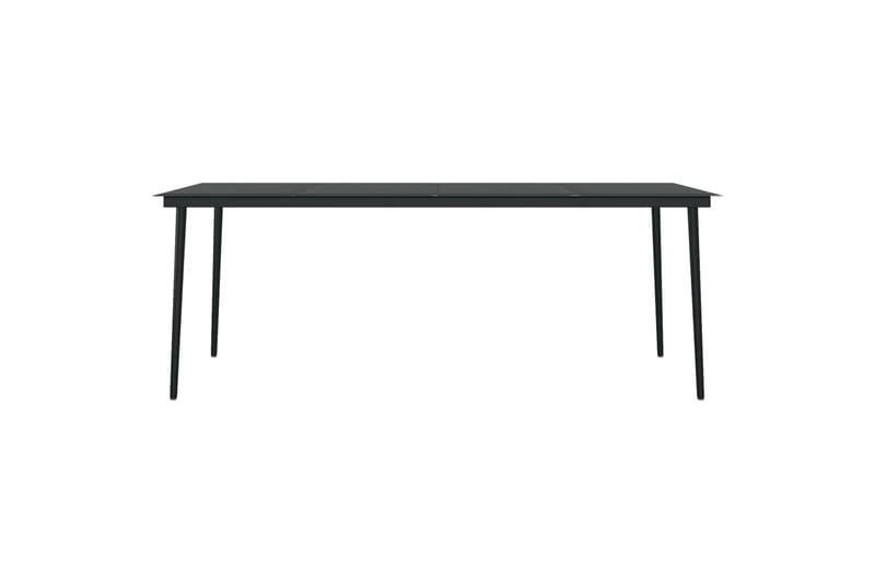 spisebordssæt til haven 7 dele med hynder polyrattan og glas - Sort - Havemøbler - Udendørsgruppe - Havesæt