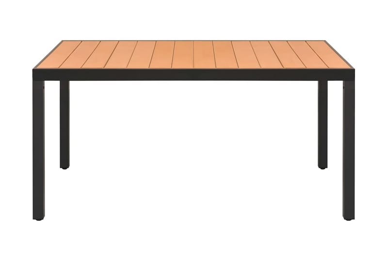 spisebordssæt til haven 7 dele sort og brun - Sort - Havesæt