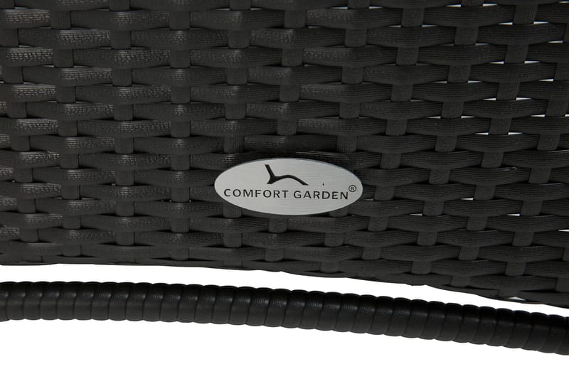 Thor Havesæt Ø140 + 6 Jenny Justerbar Lænestole - Sort - Havemøbler - Udendørsgruppe - Havesæt