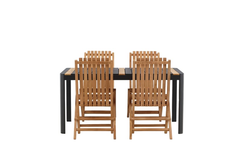 Togo Spisegruppe 150x100 cm + 4 Ghana Foldbar stol Stol - Venture Home - Havesæt