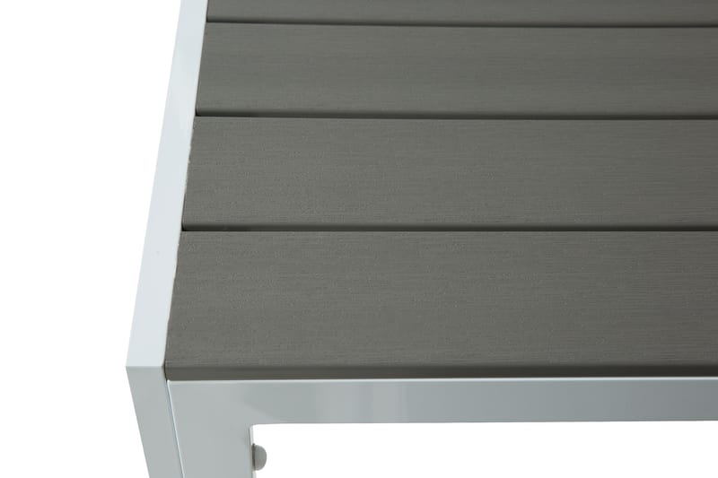 Tunis Havesæt 205x90 cm + 6 Monaco Lyx Positionsstole - Hvid - Havemøbler - Udendørsgruppe - Havesæt