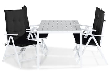 Tunis Spisebordssæt 150x90 + 4 Maggie Positionsstol m. Hynde