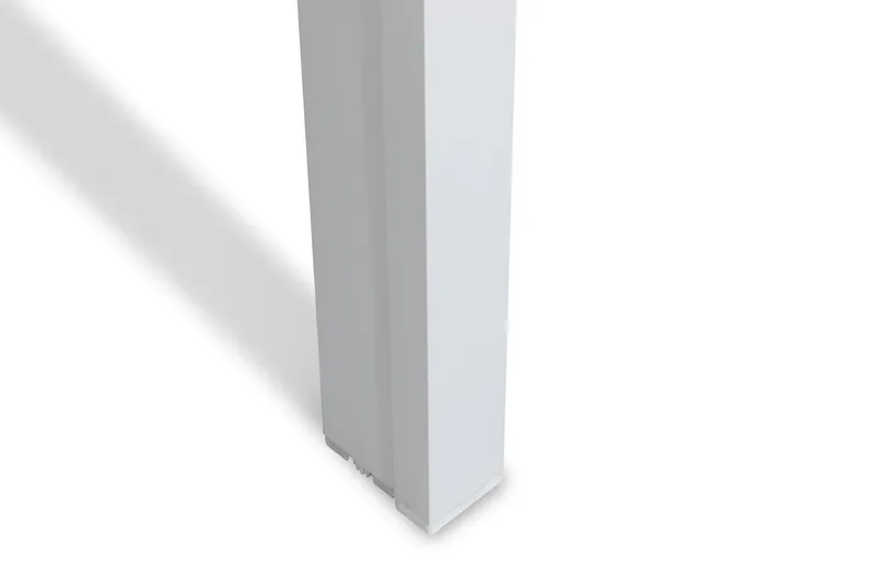 Tunis Spisebordssæt 205x90 + 6 Maggie Positionsstol - Hvid/Grå - Havemøbler - Udendørsgruppe - Havesæt