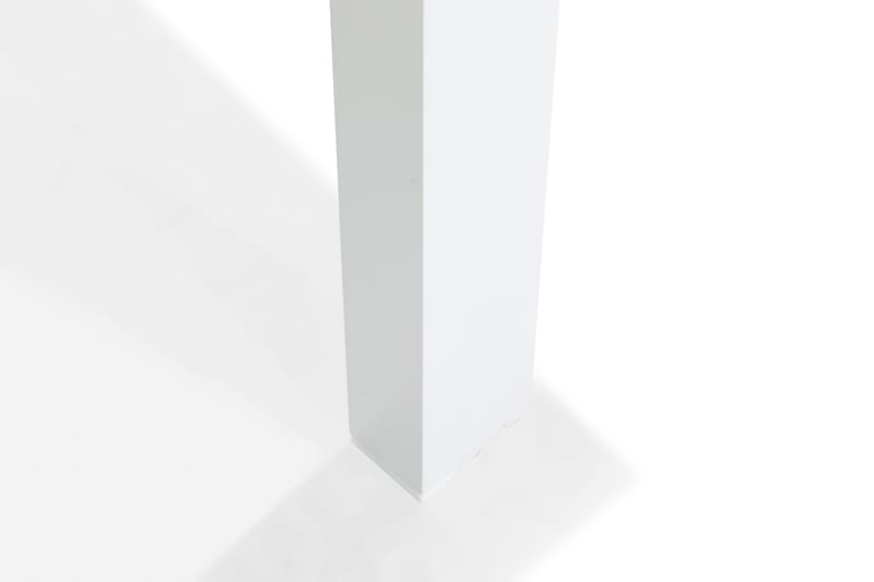 Tunis Spisebordssæt 90x90 + 2 Stabelstole - Hvid/Grå - Havemøbler - Udendørsgruppe - Havesæt