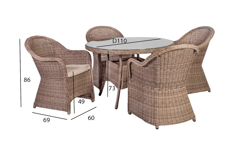 Tuscany Have sæt - Havemøbler - Udendørsgruppe - Havesæt