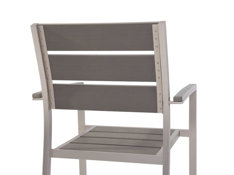Vernio havemøbler med bord + 6 stole - Grå - Havesæt