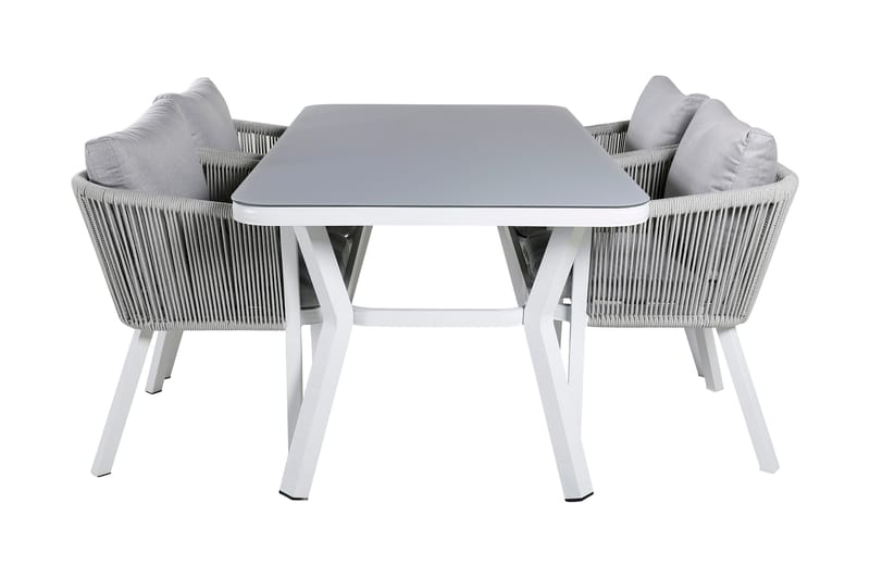 Virya Spisebordssæt 160cm + 4 Stole Sort/natur - Venture Home - Havesæt