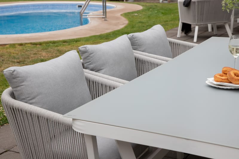 Virya Spisebordssæt 160cm + 6 Stole Brun - Venture Home - Havesæt