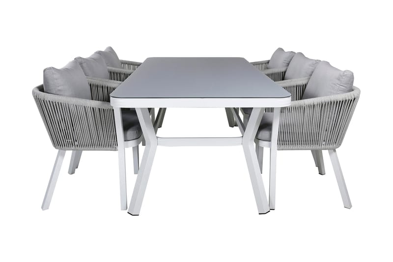 Virya Spisebordssæt 160cm + 6 Stole, Brun