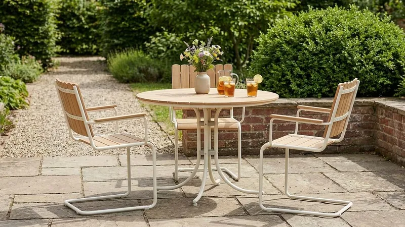 Kullaberg Spisegruppe Udendørs - Beige - Havemøbler - Udendørsgruppe - Havesæt