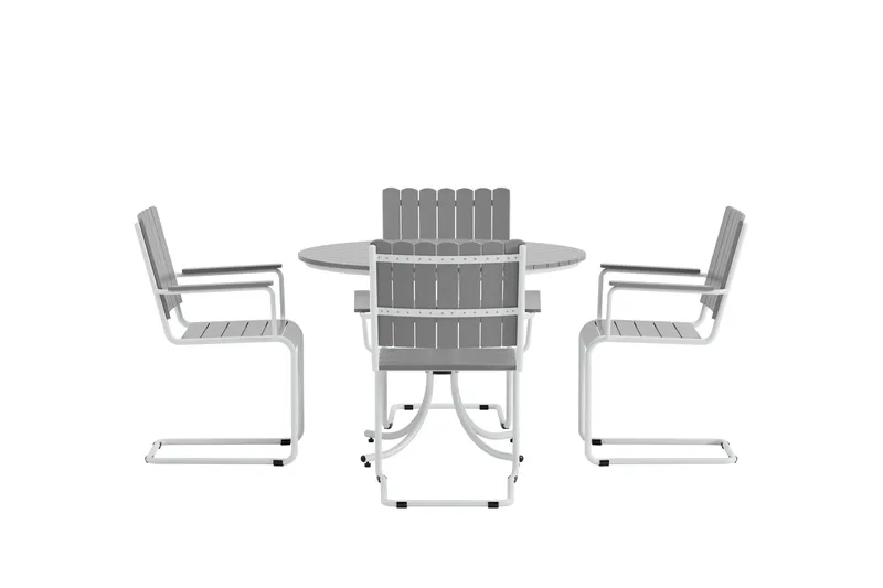 Kullaberg Spisegruppe Udendørs - Grå - Havemøbler - Udendørsgruppe - Havesæt