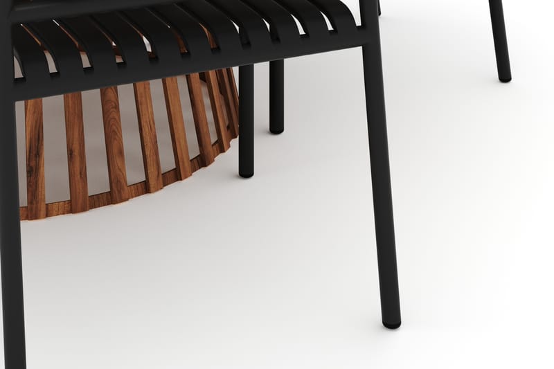 Lakenview Rundt Spisebord 150 cm med 6 Gardeno Spisestole - Natur - Havemøbler - Udendørsgruppe - Havesæt