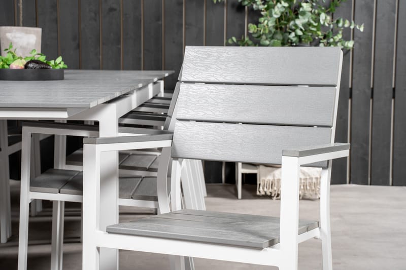 Levels Spisegruppe + 10 stole - Havemøbler - Udendørsgruppe - Havesæt