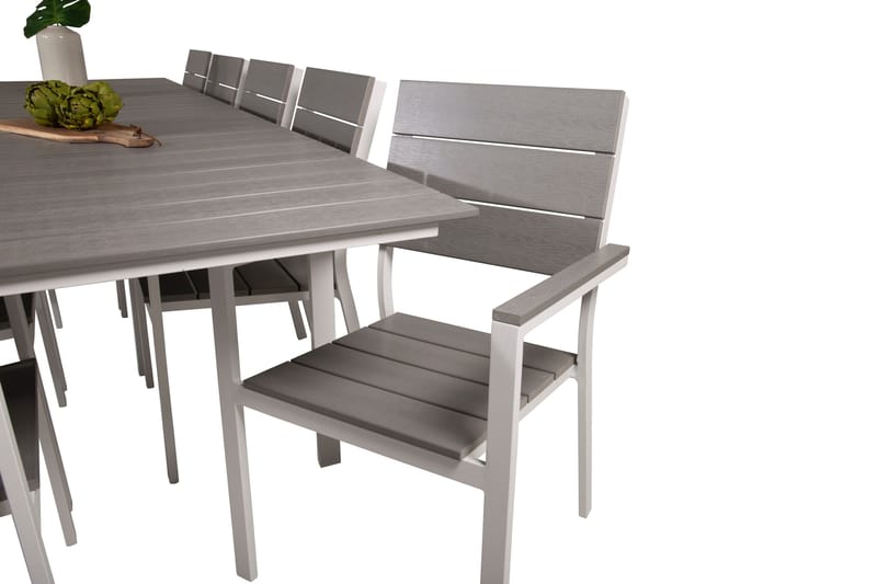 Levels Spisegruppe + 10 stole - Havemøbler - Udendørsgruppe - Havesæt