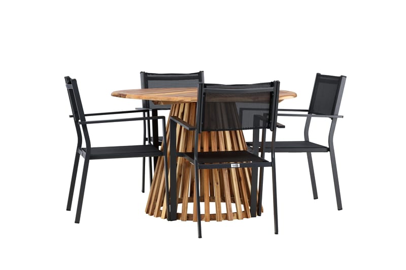 Lumpur Spisegruppe + Copacabana 4 stole - Havemøbler - Udendørsgruppe - Havesæt