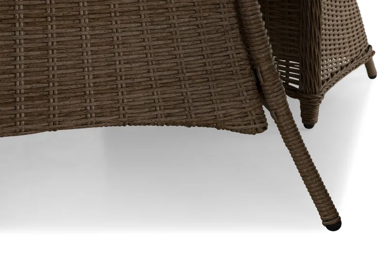 Marcus Spisebordssæt 140 Rund + 4 Lænestole m Hynde - Natur - Havemøbler - Udendørsgruppe - Havesæt