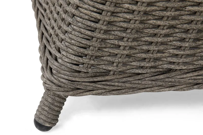 Marcus Spisebordssæt 140 Rund + 6 Light Lænestole m Hynde - Grå - Havemøbler - Udendørsgruppe - Havesæt