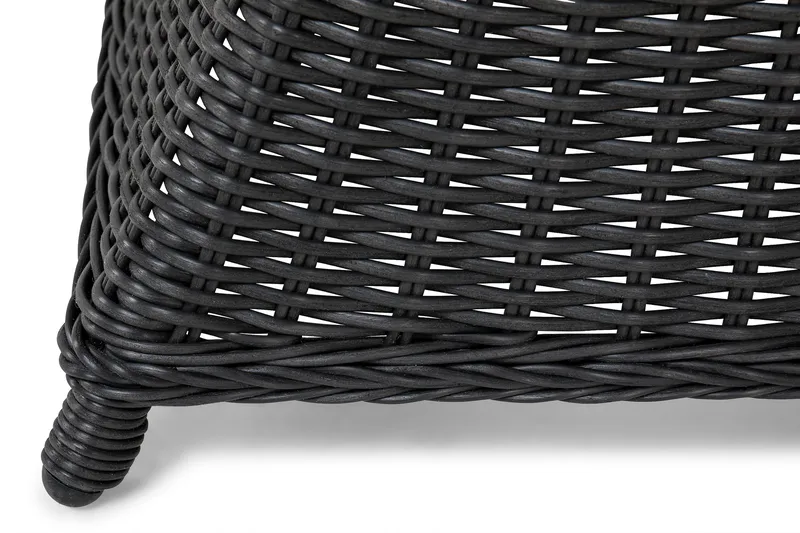 Marcus Spisebordssæt 140 Rund + 6 Light Lænestole m Hynde - Sort - Havemøbler - Udendørsgruppe - Havesæt