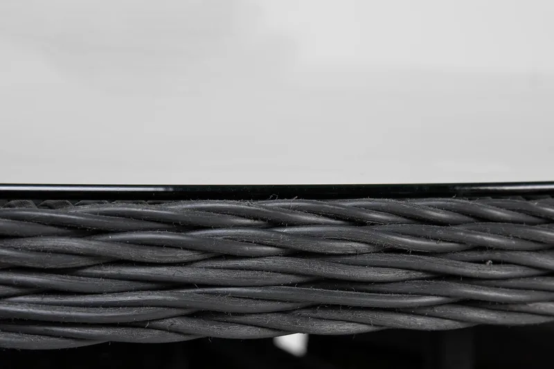 Marcus Spisebordssæt 140 Rund + 6 Light Lænestole m Hynde - Sort - Havemøbler - Udendørsgruppe - Havesæt