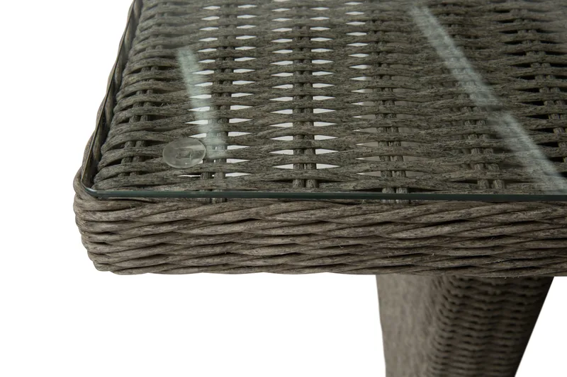 Marcus Spisebordssæt 200 + 4 Lænestole m Hynde - Grå - Havemøbler - Udendørsgruppe - Havesæt