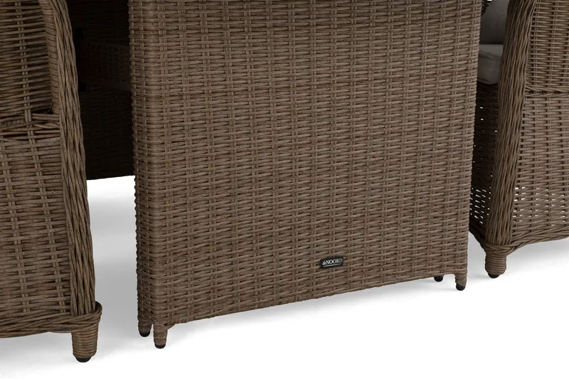 Marcus Spisebordssæt 200 + 4 Lænestole m Hynde - Natur - Havemøbler - Udendørsgruppe - Havesæt