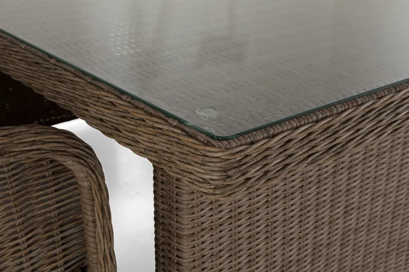 Marcus Spisebordssæt 200 + 4 Lænestole m Hynde - Natur - Havemøbler - Udendørsgruppe - Havesæt