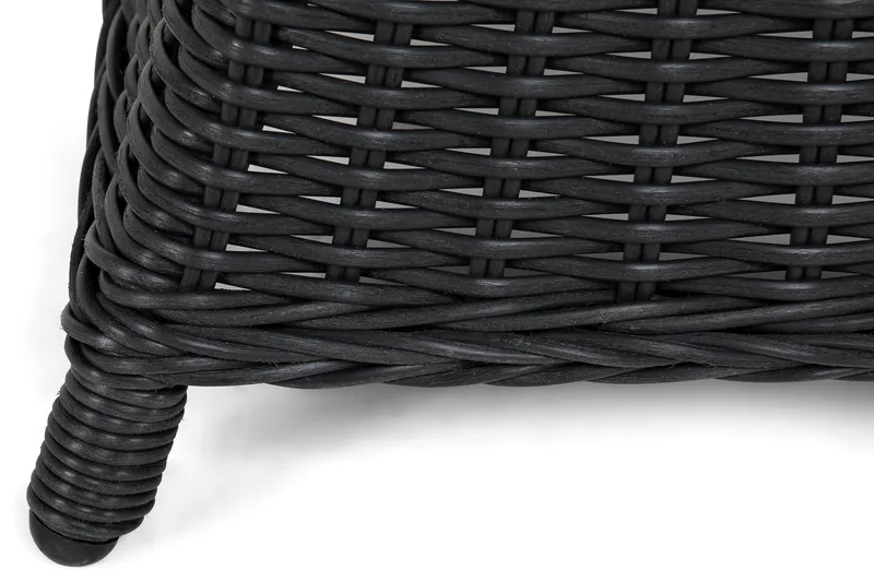 Marcus Spisebordssæt 200 + 4 Lænestole m Hynde - Sort - Havemøbler - Udendørsgruppe - Havesæt