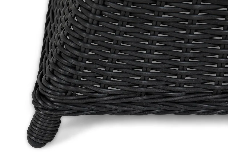 Marcus Spisebordssæt 200 + 4 Light Lænestole m Hynde - Sort - Havemøbler - Udendørsgruppe - Havesæt