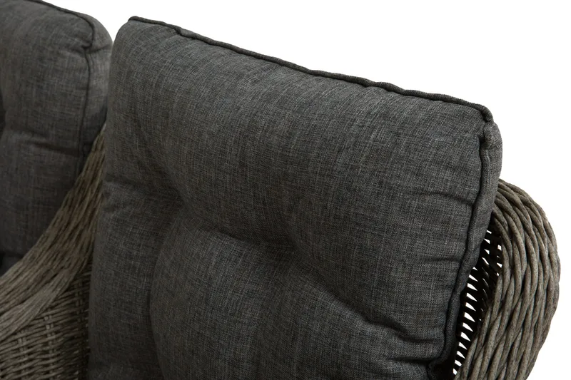 Marcus Spisebordssæt 200 + 6 Lænestole m Hynde - Grå - Havemøbler - Udendørsgruppe - Havesæt