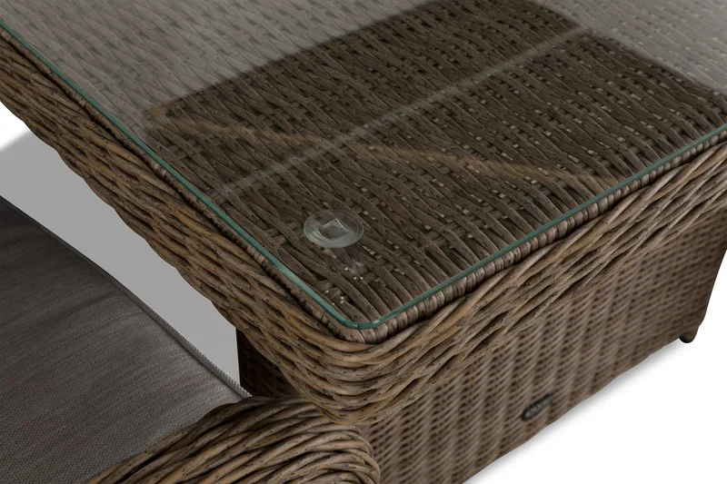 Marcus Spisebordssæt 200 + 6 Lænestole m Hynde - Natur - Havemøbler - Udendørsgruppe - Havesæt