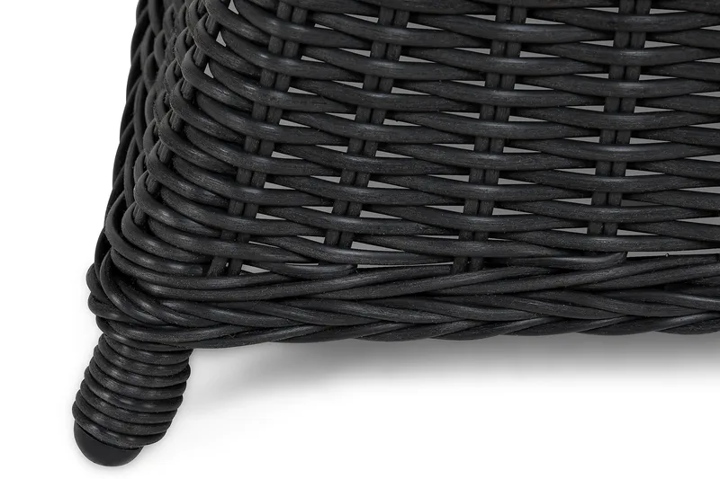 Marcus Spisebordssæt 200 + 6 Light Lænestole m Hynde - Sort - Havemøbler - Udendørsgruppe - Havesæt