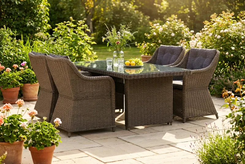 Marcus udendørs spisegruppe 160x90 cm med 4 Marcus udendørs lænestole - Grå - Havemøbler - Udendørsgruppe - Havesæt