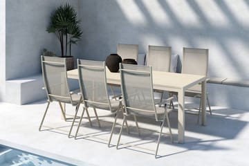 Matgrupp Venture Home Beige Beige 6st - Havemøbler - Udendørsgruppe - Havesæt