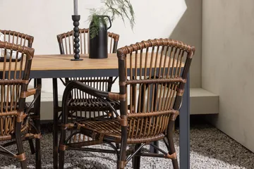 Matgrupp Venture Home Brun Natur 4st - Havemøbler - Udendørsgruppe - Havesæt