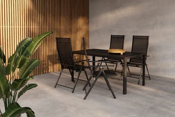 Matgrupp Venture Home Svart Svart 4st - Havemøbler - Udendørsgruppe - Havesæt