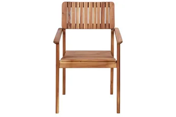 Matsalsset Beliani Agello Ljus trä/beige, 4-Sits, Ja Light wood||Beige - Havemøbler - Udendørsgruppe - Havesæt