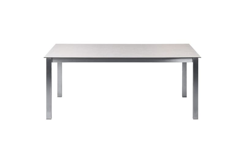 Matsalsset Beliani Cosoleto/Grosseto Grå/Silver, 6-Sits White||Beige||Silver - Havemøbler - Udendørsgruppe - Havesæt