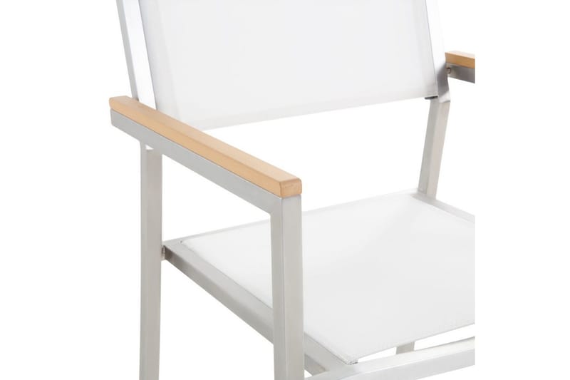 Matsalsset Beliani Grosseto Grafitgrå/Svart/Silver, 6-Sits Grey||White||Silver - Havemøbler - Udendørsgruppe - Havesæt