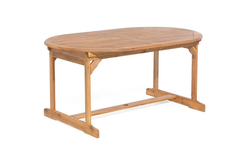 Matsalsset Beliani Maui 8-sits Grå/ljust trä Light wood||Grey - Havemøbler - Udendørsgruppe - Havesæt