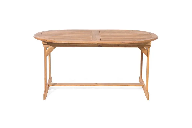 Matsalsset Beliani Maui 8-sits Grå/ljust trä Light wood||Grey - Havemøbler - Udendørsgruppe - Havesæt