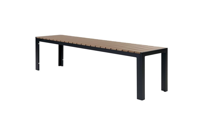 Matsalsset Beliani Nardo Ljus trä/svart Light wood||Black - Havemøbler - Udendørsgruppe - Havesæt