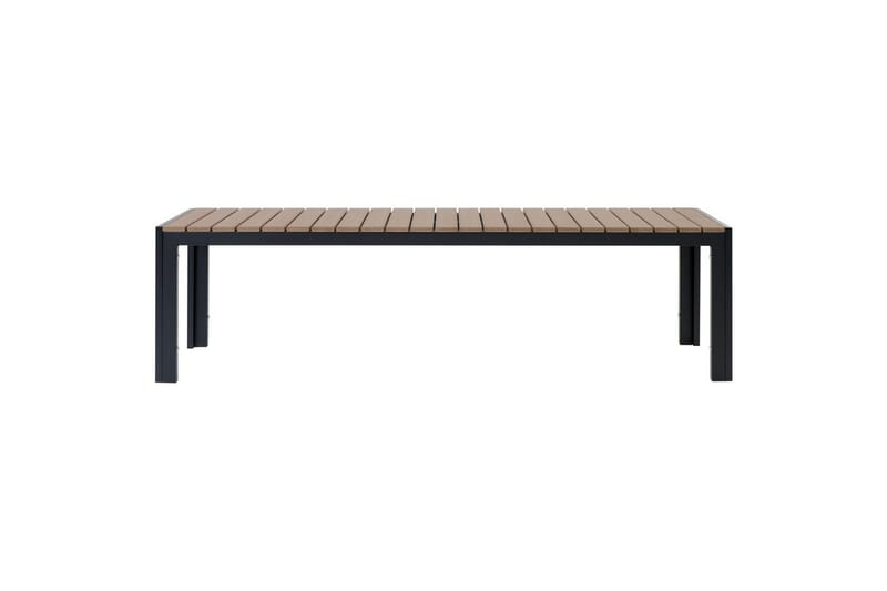Matsalsset Beliani Nardo Ljus trä/svart Light wood||Black - Havemøbler - Udendørsgruppe - Havesæt