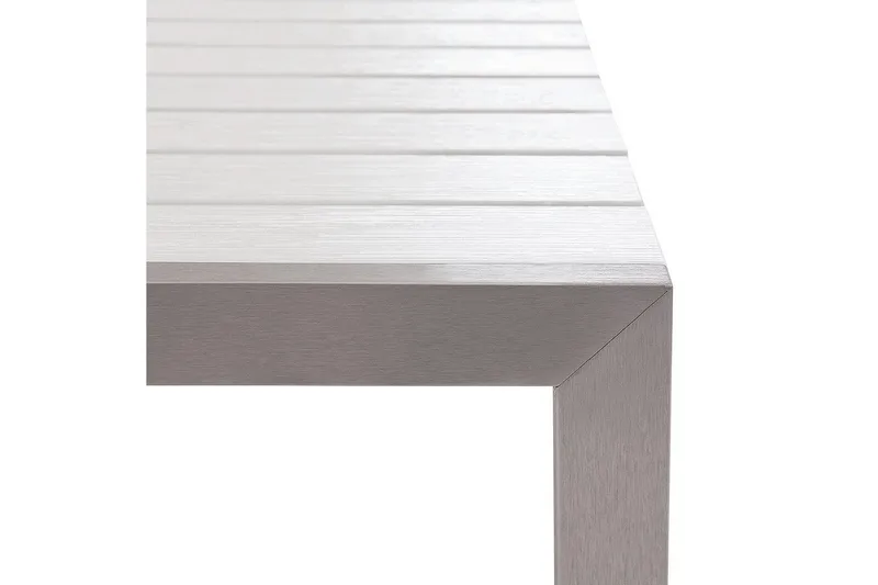 Matsalsset Beliani Nardo Ljus trä/svart White||Silver - Havemøbler - Udendørsgruppe - Havesæt