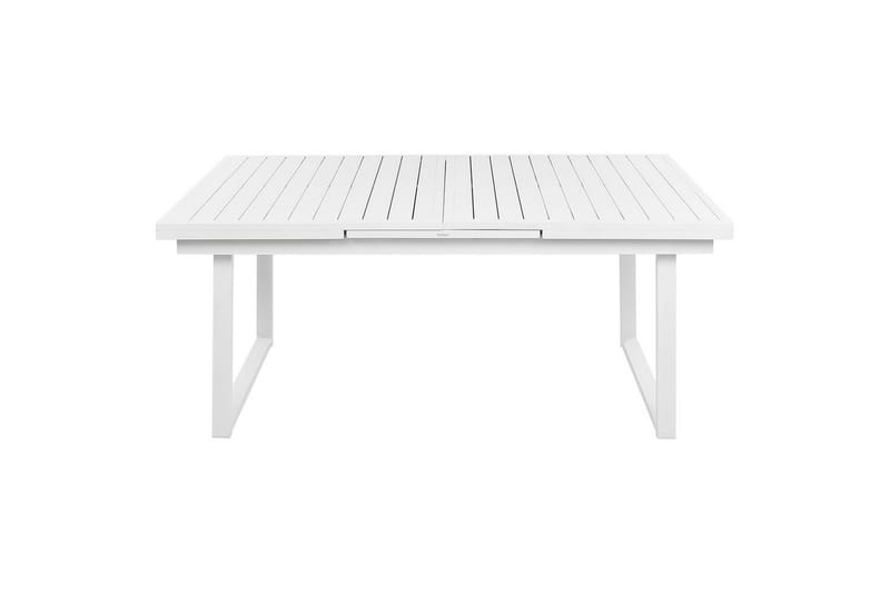 Matsalsset Beliani Valcanetto/Cosoleto Vit/Beige/Silver, 6-Sits White||Grey||Silver - Havemøbler - Udendørsgruppe - Havesæt