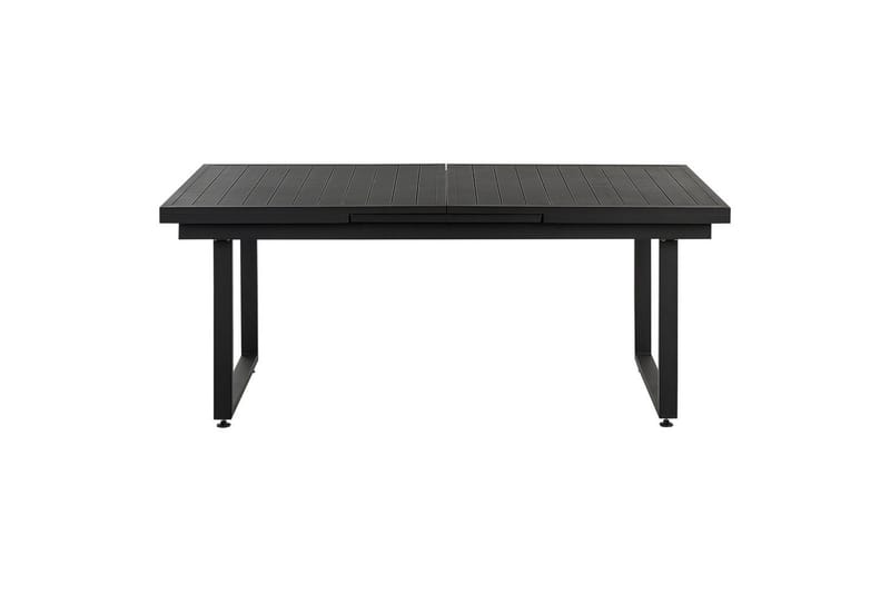 Matsalsset Beliani Valcanetto/Taviano Svart/grått/ljust trä, 8-Sits Black||Grey||Light wood - Havemøbler - Udendørsgruppe - Havesæt
