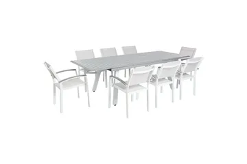 Matsalsset Beliani Pereta Light grey - Havemøbler - Udendørsgruppe - Havesæt